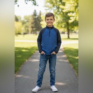 Urban Pipeline Blue and Black Kids Sweatshirt
